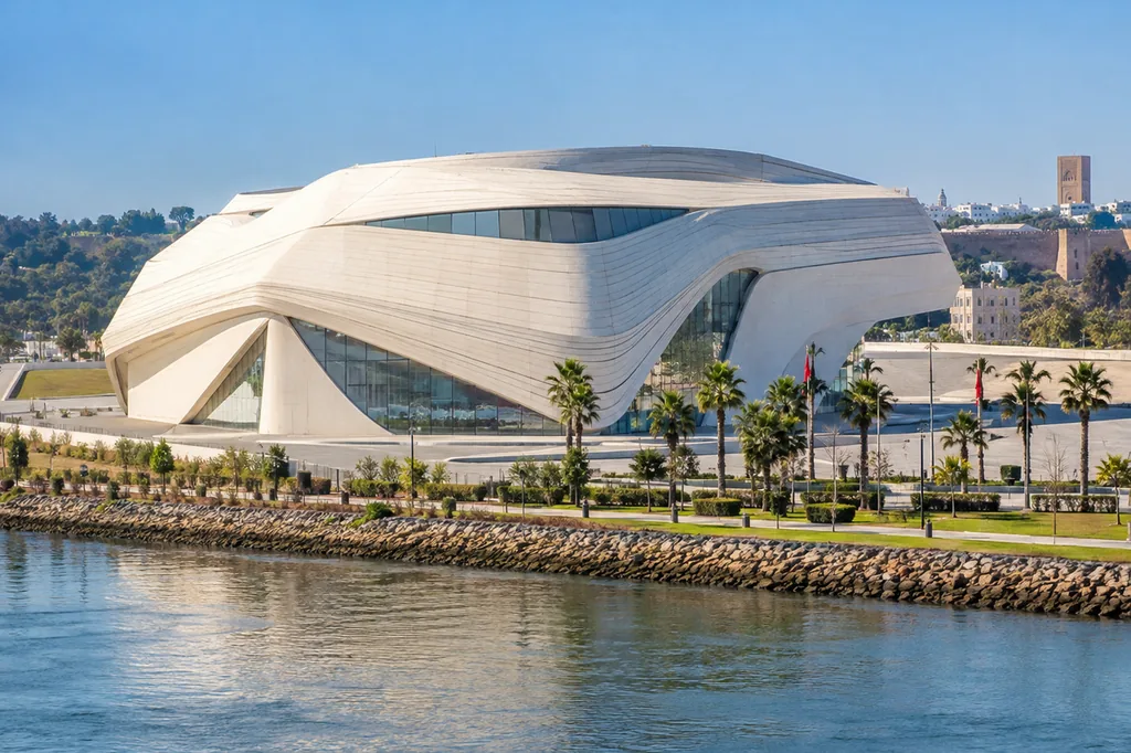 Théâtre Royal de Rabat sur les berges du Bouregreg