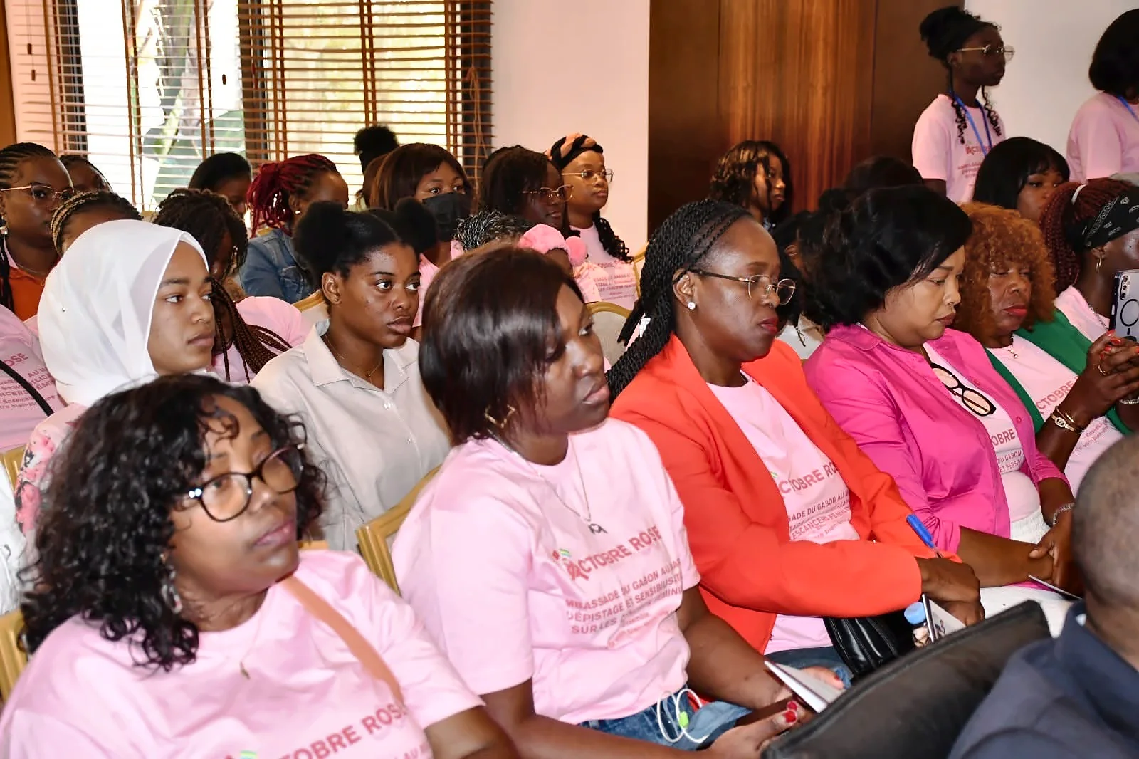 Audience attending the women’s cancer awareness campaign