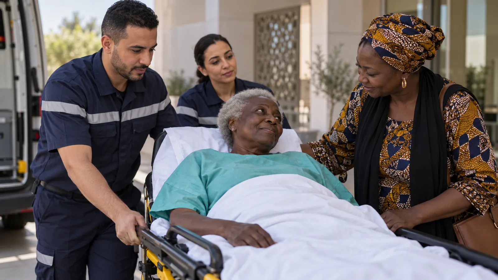 Évacuation sanitaire (EVASAN) au Maroc : patiente africaine accompagnée vers la Polyclinique Internationale de Rabat